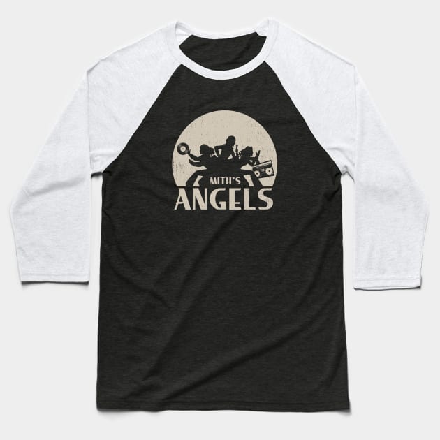 Mith's Angels Baseball T-Shirt by AmokTimeArts